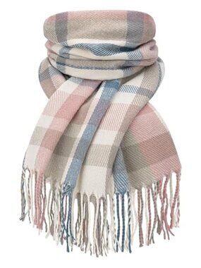 Womens Plaid Blanket Scarf Oversized Tartan Wrap Shawl Winter Fall Warm